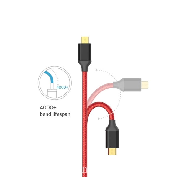 cáp micro usb màu đỏ