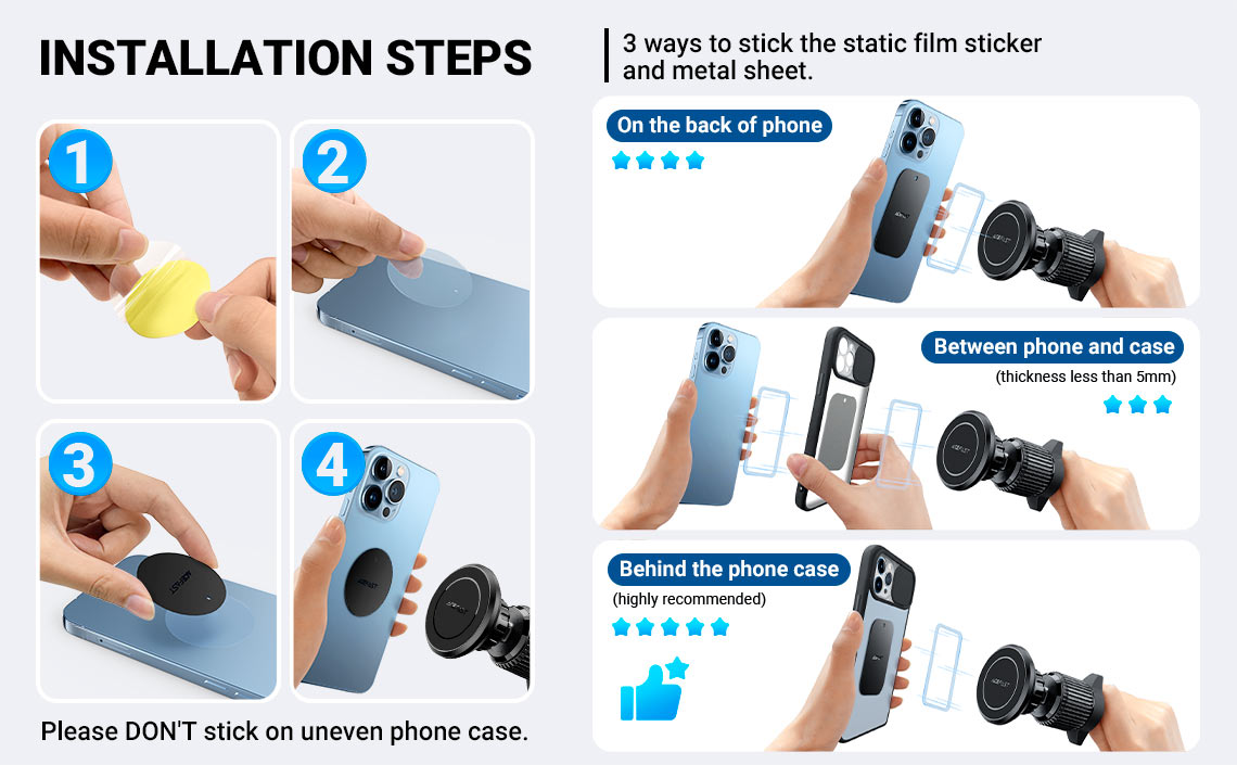 acefast-d6-magnetic-car-holder-installation-steps