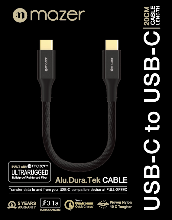 mazer_alu.dura.tek_usb-c_to_usb-c_3.1a_0.2m