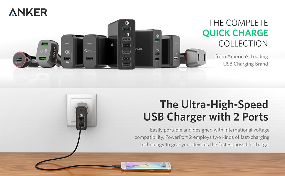 PowerPort 2 Quick Charge 3.0