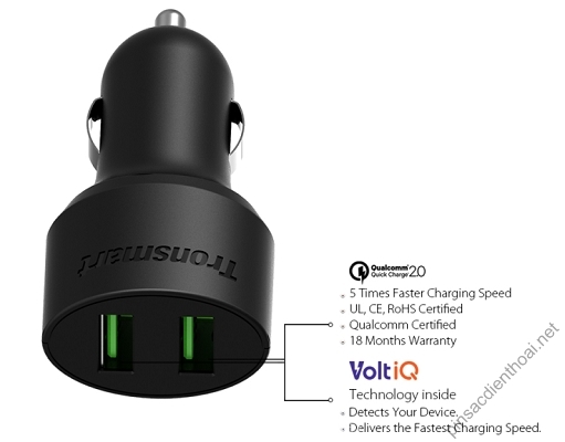 sac-xe-hoi-Tronsmart-CC2F-2-cong-Quick-Charge-2-0