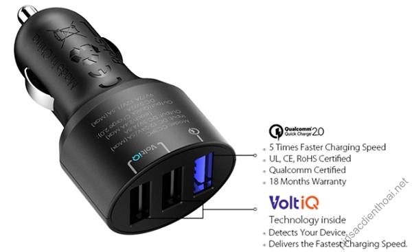 sac-xe-hoi-3-cong-Tronsmart-CC3PC-qc-2-0