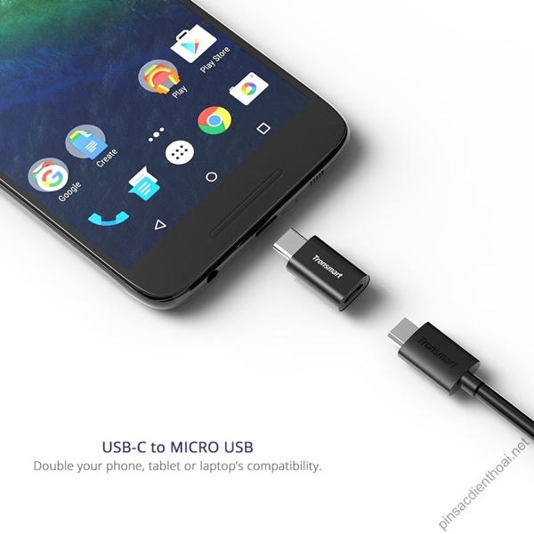 dau-chuyenMicro-USB-sang-USB-C-Tronsmart-CTMFJ-kim-loai