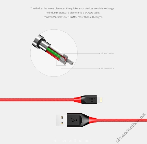 cap-lightning-iphone-tronsmart lep01-2m