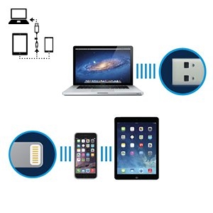 USB 128GB Lexar JumpDrive C20i cho iPhone, iPad