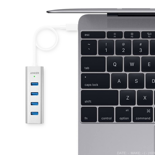 Bộ chia Anker USB C sang 4 cổng USB 3.0 - nhôm nguyên khối