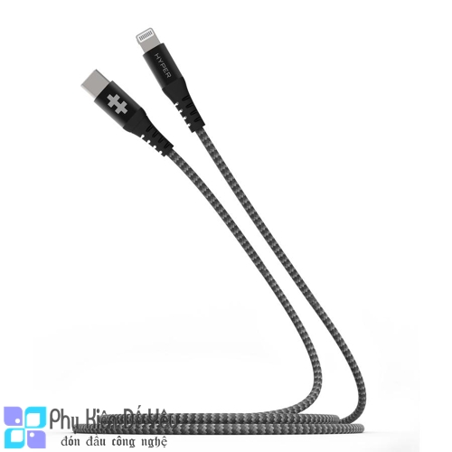 Cáp USB-C To Lightning HyperDrive TOUGH 2m