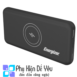 Sạc dự phòng Energizer 10,000mAh /3.7V Li-Polymer - QE10007 - tích hợp sạc không dây