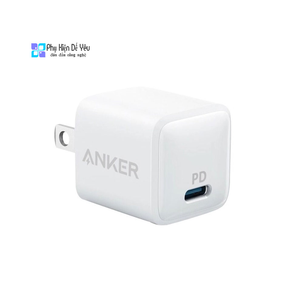 Củ sạc usb-C sạc nhanh 18W PowerPort PD NANO – chính hãng ANKER