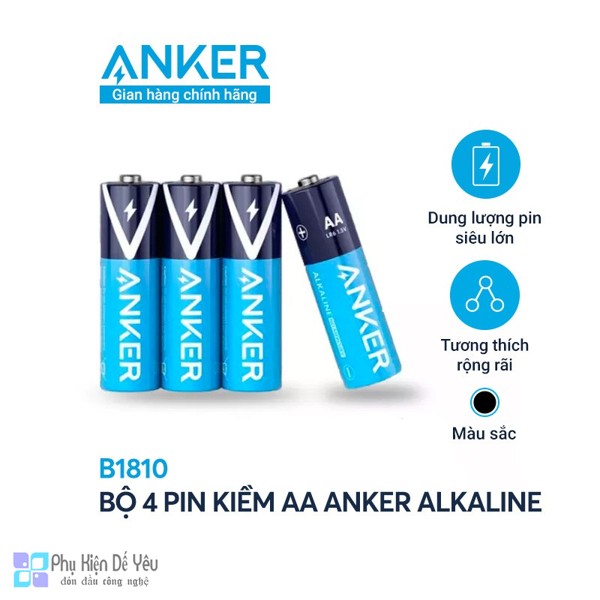 Pin Kiềm ANKER AA Alkaline 2 Pin - B1810