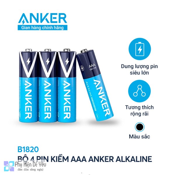 Pin Kiềm ANKER AAA Alkaline 2 Pin - B1820