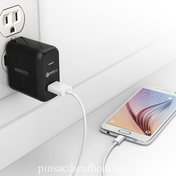 Sạc nhanh Quick Charge 3.0 Anker PowerPort+ 1 - Đen