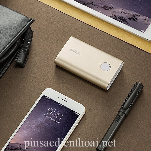 Pin sạc dự phòng Anker PowerCore+ 10050 mAh - sạc nhanh Quick Charge 2.0 - Vàng