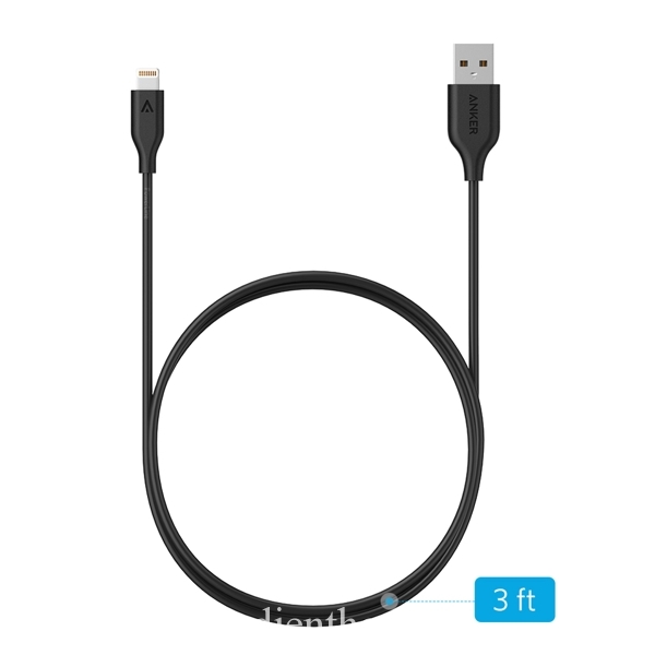 Cáp Lightning Anker PowerLine 90cm - Chứng chỉ Apple MFI - Đen