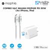 combo-sac-mophie-30w-usb-c-gan-va-cap-usb-c-to-lightning-mophie-1m - ảnh nhỏ  1