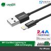 cap-usb-a-to-lightning-ugreen-10470-1m - ảnh nhỏ  1