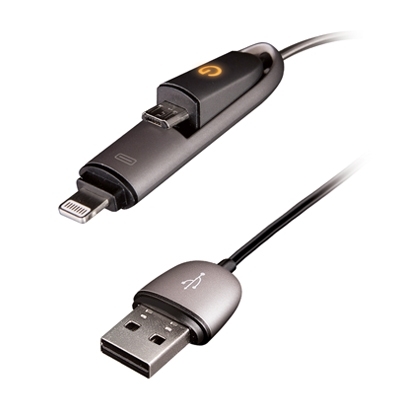 Cáp 2 trong 1 Micro USB và Lightning Energea Lumina Cable 1m