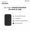 sac-mophie-essentials-usb-c-pd-45w-gan-2-cong - ảnh nhỏ  1