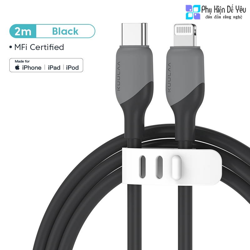 Cáp USB-C to Lightning KUULAA C94 30W (MFi)  - Dài 1m & 2m