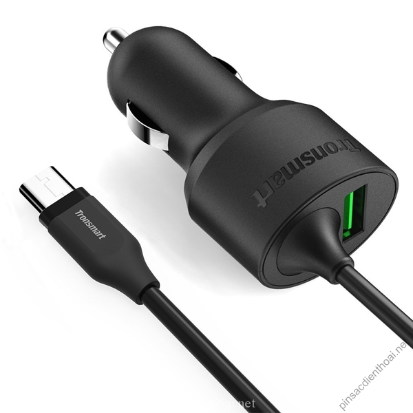 Sạc ô tô Tronsmart CCTA Quick Charge 3.0 Kèm Cáp USB-C