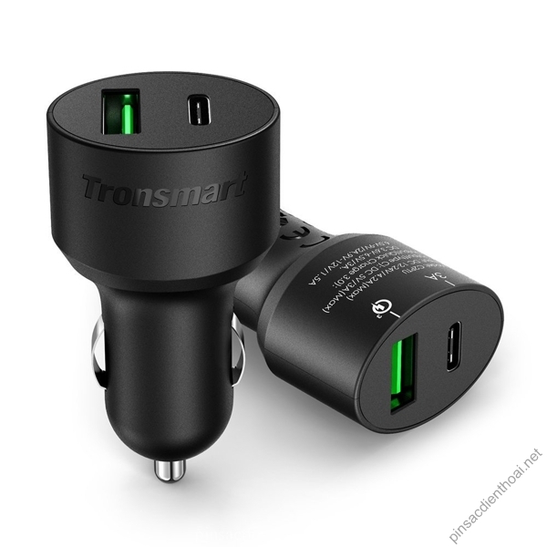 Sạc ô tô Tronsmart C2PTU Quick Charge 3.0, cổng sạc USB-C