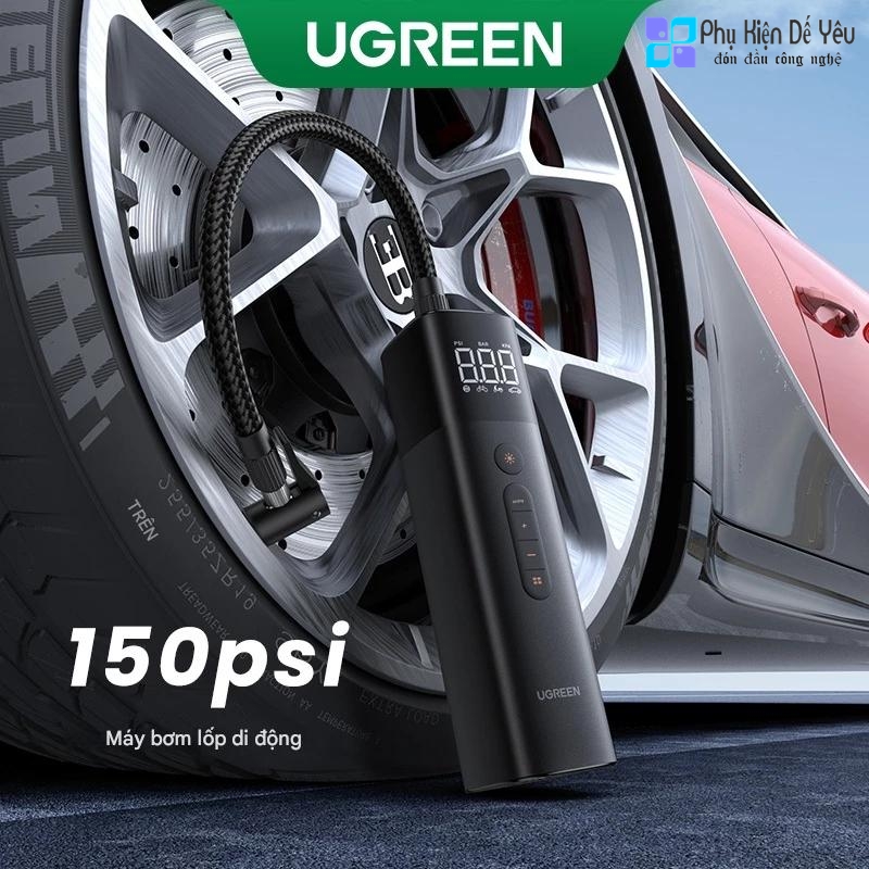 Bơm hơi ô tô di động UGREEN-12V - 35573