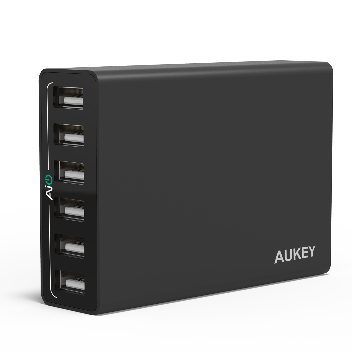 Sạc Aukey PA U14 50W - 6 Cổng - Đen