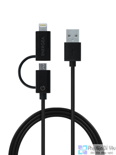 Cáp 2 trong 1 Micro USB và Lightning Energea EnerCharge Cable Pro Duo