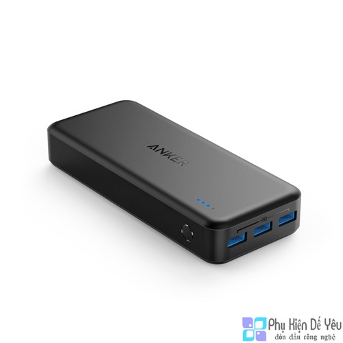 Pin sạc dự phòng Anker PowerCore II 20000mAh - 2 cổng vào 4A, IQ 2.0