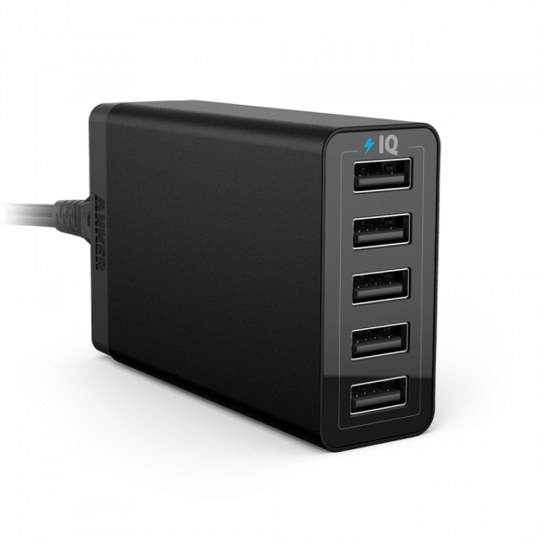 Sạc Anker PowerPort 5, 5 Cổng 40W - Đen