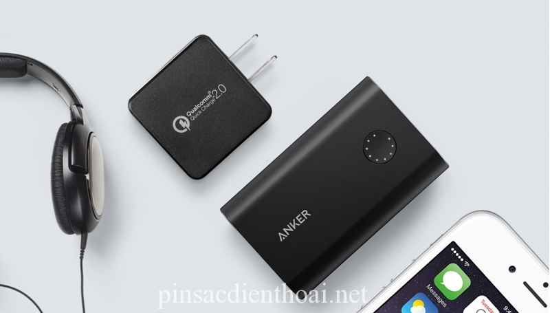 Pin sạc dự phòng Anker PowerCore+ 10050 mAh - sạc nhanh Quick Charge 2.0 - Đen