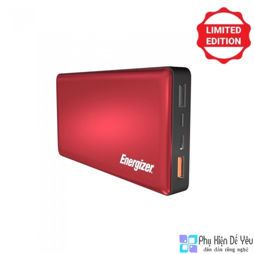 Pin sạc dự phòng Energizer UE15002CQRD Limited Edition - 15,000mAh, QC 3.0, USB-C