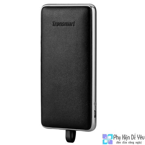 Pin sạc dự phòng Tronsmart Prime 10000mAh - Bọc da, liền cáp Lightning